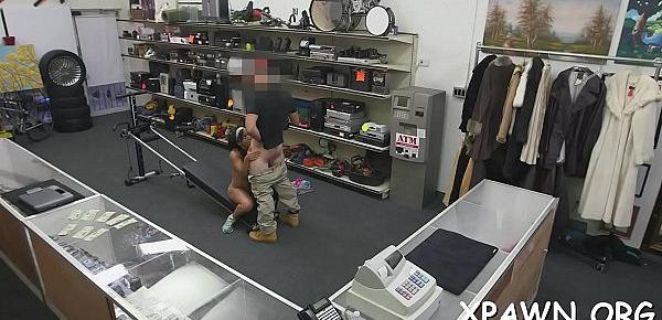  Nude little dilettante is paid to undress naked and then fuck
